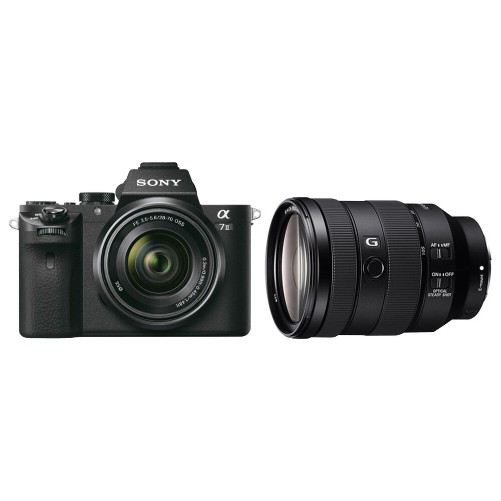 A7 II Mirrorless Camera 28-70mm Lens and FE 24-105mm G OSS Lens in Black | NFM