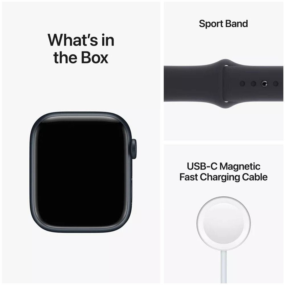 Apple watch series 7 cellular 41mm midnight sport band clearance