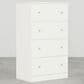 Lemoore Essentials 26" 4-Drawer Chest in Rockport White, , large