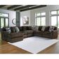 Ashley Midnight-Madness 6-Piece Left Facing Sectional with Chaise in Chocolate, , large