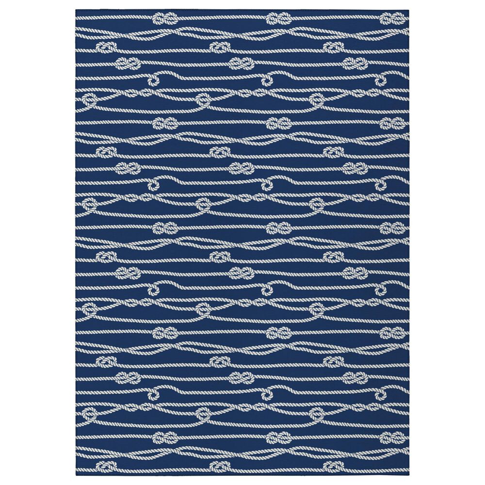 Dalyn Rug Company Harbor Contemporary 2"3" x 7"6" Navy Indoor/Outdoor Runner, , large