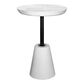 Moe"s Home Collection Foundation Patio Accent Table in White, , large