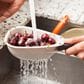 Joseph Joseph Droplet Mini White Colander with Folding Handle in White, , large