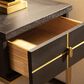 Jennifer Taylor Home Kingsly Storage Side Table in Espresso Black and Gold, , large