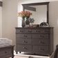 Riva Ridge Oxford Landscape Mirror in Peppercorn, , large