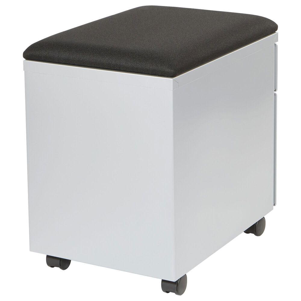 OSP Home File Cabinet in Black and Silver, , large