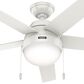 Hunter Anslee 52" Ceiling Fan with LED Lights in Fresh White, , large