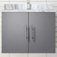 Lexora Home Geneva 24" Single Bathroom Vanity in Dark Grey with 2 cm White Carrara Marble Top and Rectangular Sink, , large