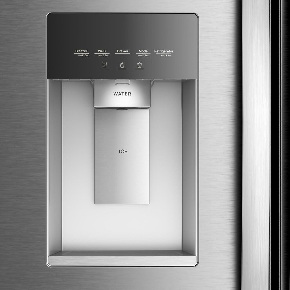 Whirlpool 23.4 Cu. Ft. Counter Depth 3-Door French Door Refrigerator in Fingerprint-Resistant Stainless, , large