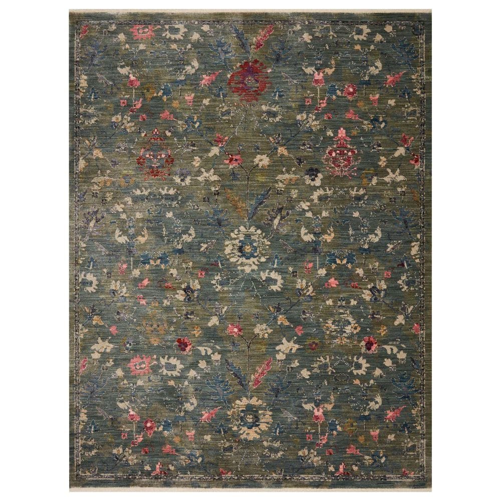 Loloi Giada GIA-06 5" Round Lagoon Area Rug, , large