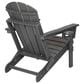 Hearth and Haven 34" Outdoor Folding Adirondack Chair with Cup Holder in Gray, , large
