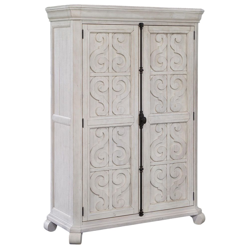 Nicolette Home Bronwyn 2 Door Armoire in Alabaster, , large
