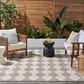 Nourison Positano Geometric Beige 7" x 10" Indoor/Outdoor Area Rug, , large