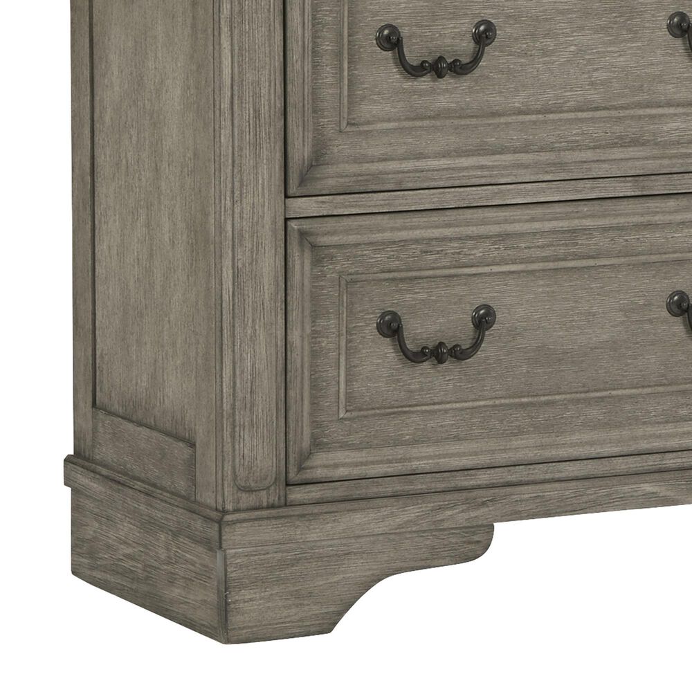 Ashley Lodenbay 7 Drawer Dresser in Antiqued Gray and Walnut Brown, , large