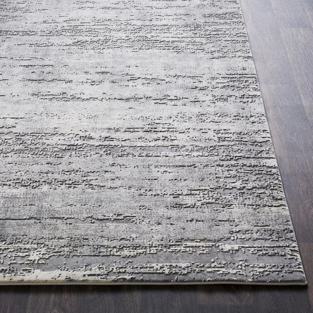Surya Tibetan TBT-2305 2&#39;7&quot; x 7&#39;6&quot; Taupe, Gray and Charcoal Runner, , large