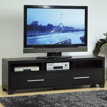 Living Essentials 72" TV Stand in Black, , large