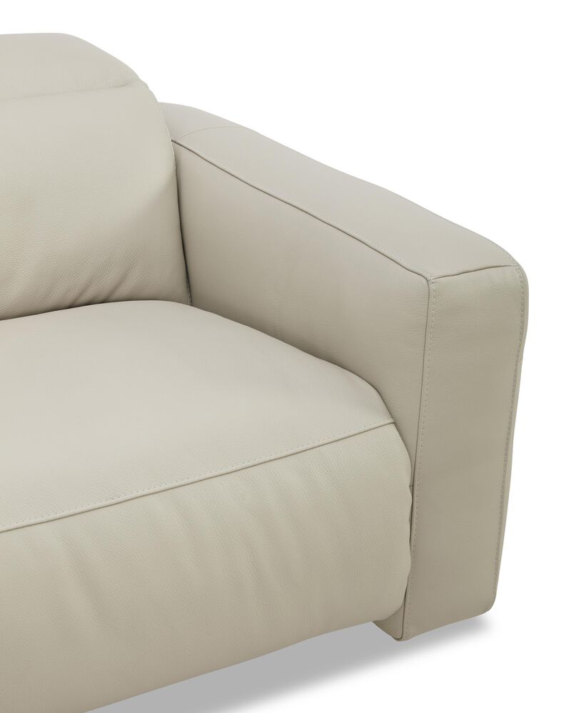 Interlochen 6-Piece Leather Power Reclining Sectional in Azure Odyssey, , large