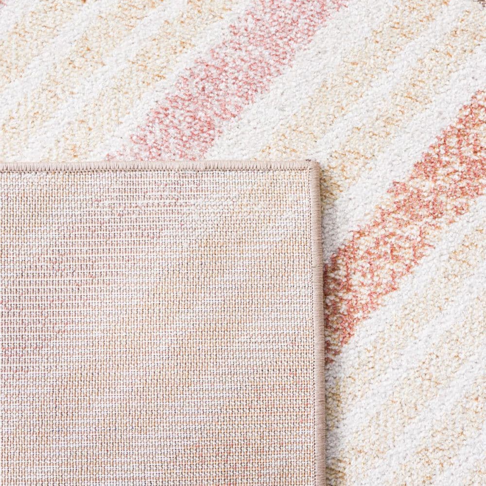 Safavieh Sarasota 5&#39;3&quot; x 7&#39;7&quot; Pink and Brown Indoor/Outdoor Area Rug, , large