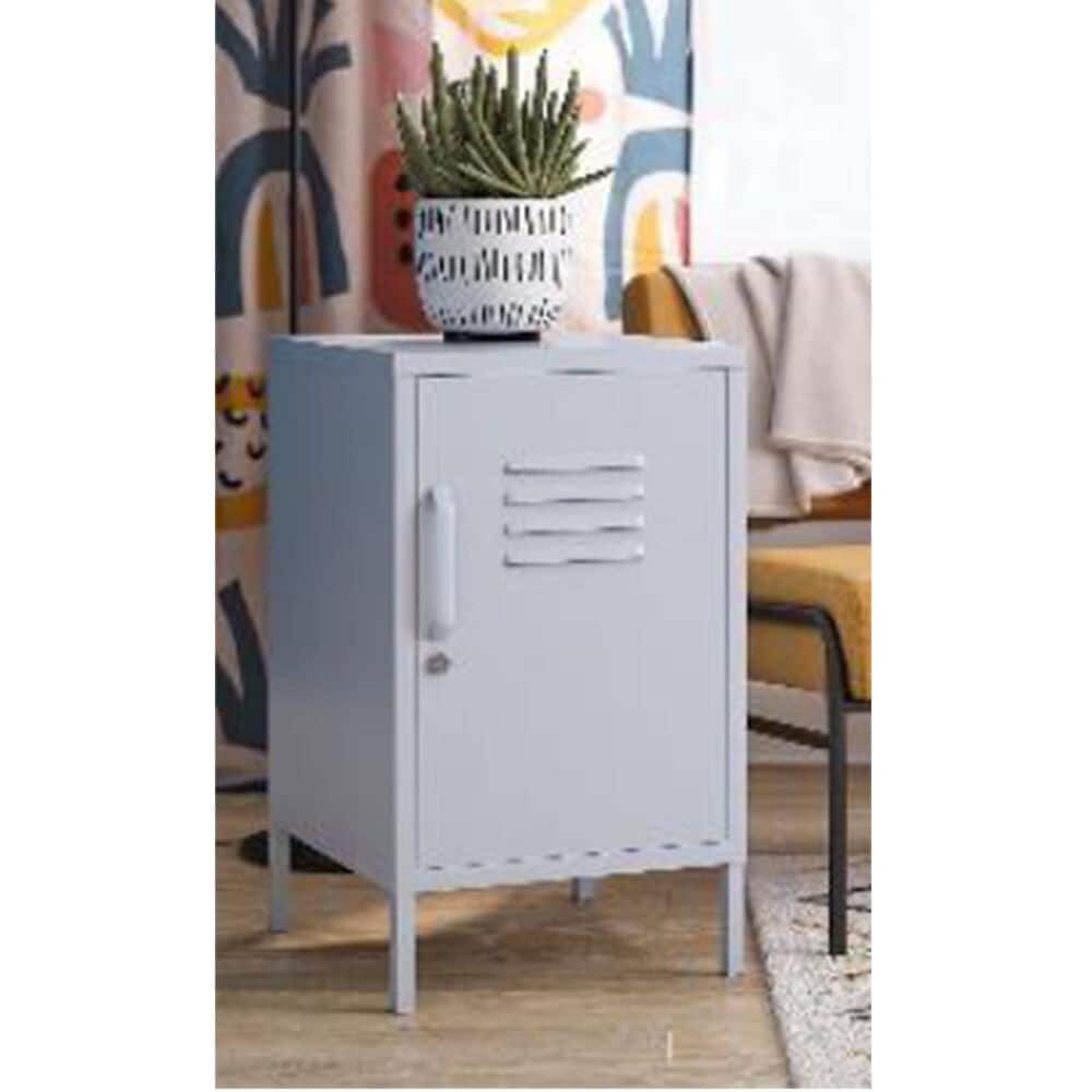 DHP Metal Locker End Table in Powder Blue, , large