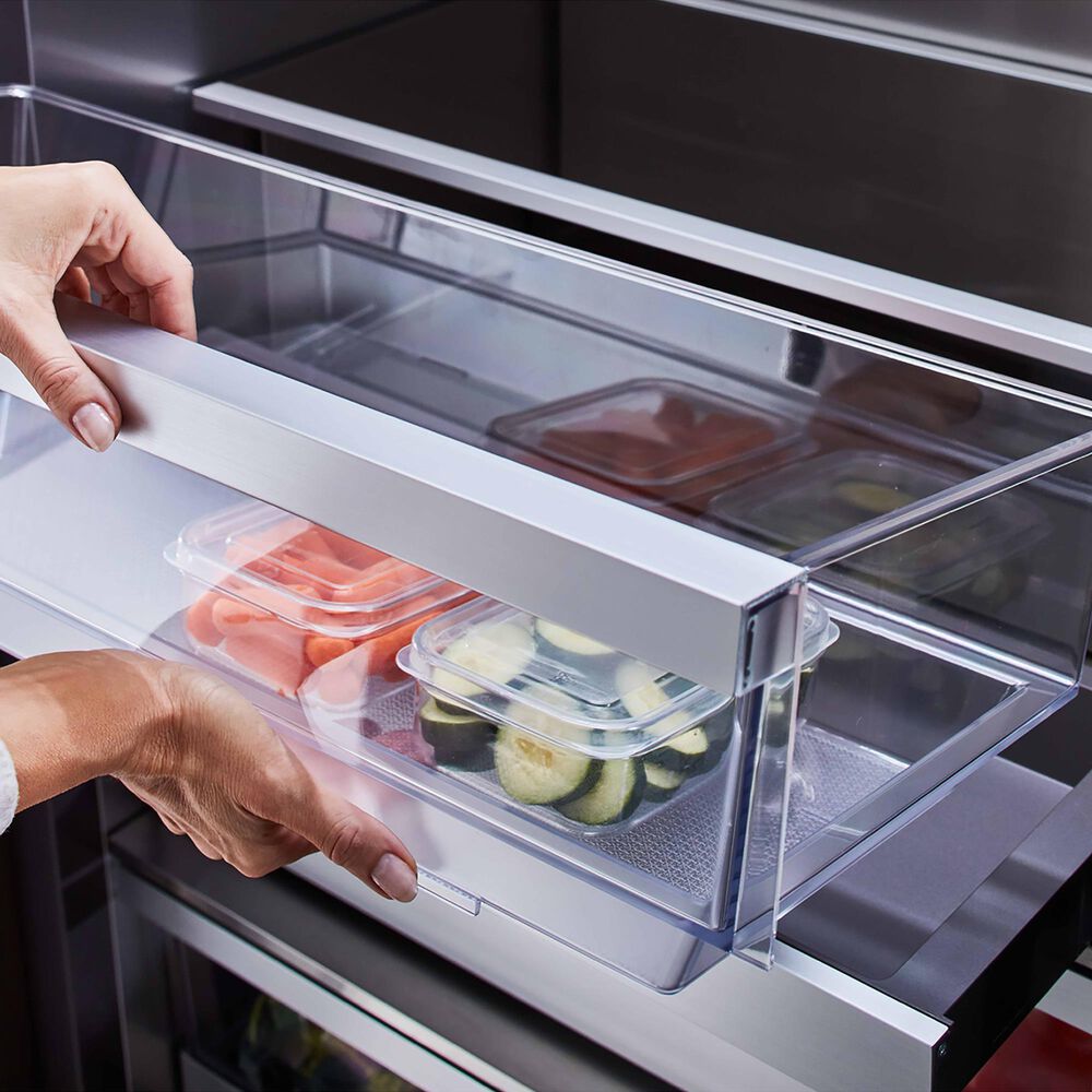 Signature Kitchen Suite 19.3 Cu. Ft. Built-in French Door Refrigerator and Panel Kit in Stainless Steel, , large