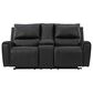 Ashley Glossmore Manual Reclining Loveseat in Black, , large