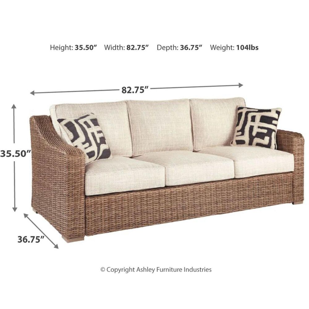 Ashley Beachcroft Sofa and Swivel Lounge Set in Beige, , large
