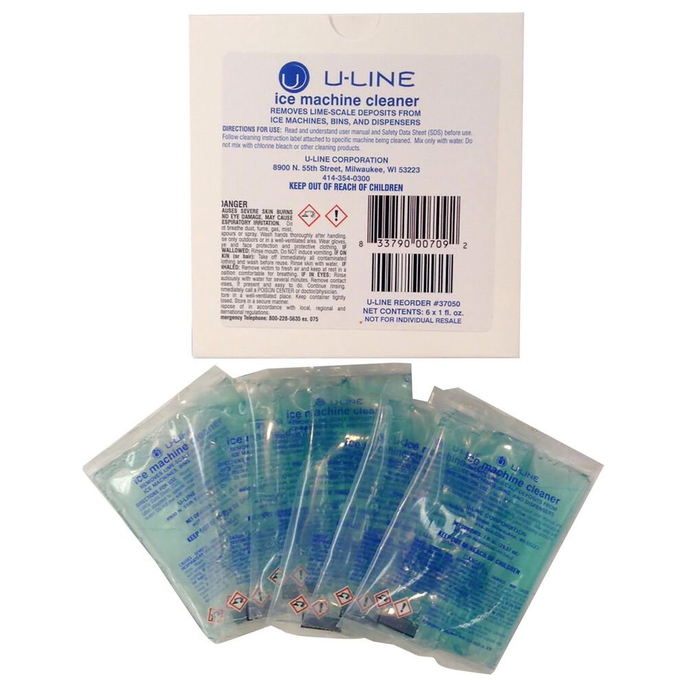 U-Line Ice Machine Cleaning Solution in Blue (Set of 6), , large