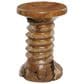 Maple and Jade Handmade Live Edge Accent End Table in Brown, , large