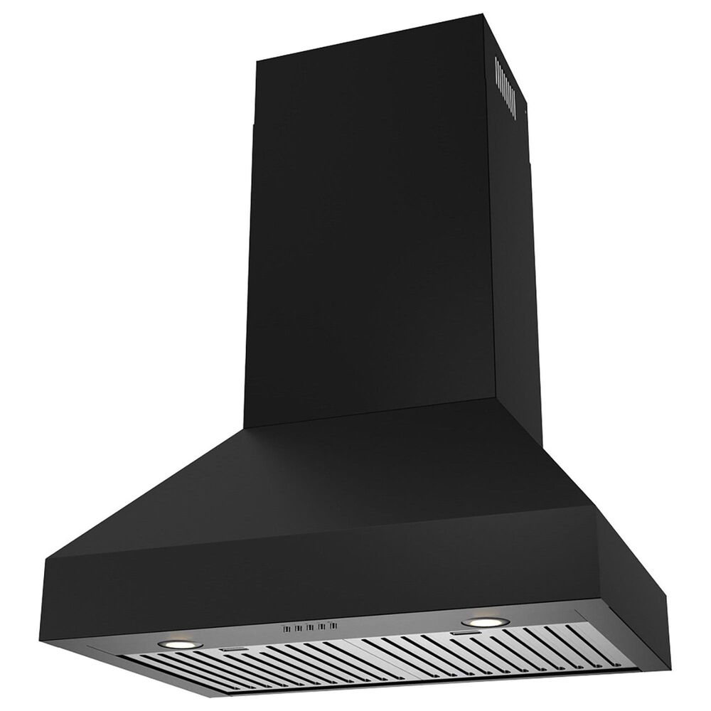 Thor Kitchen 30" Professional Wall Mount Pyramid Range Hood in Matte Black, , large
