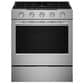KitchenAid 2-Piece Kitchen Package with 5 Cu. Ft. Smart Slide-in Gas Range and 1.1 Cu. Ft. Multifunction Over-the-Range Microwave Oven in PrintShield Stainless Steel, , large