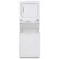 GE Appliances Unitized Spacemaker Electric Stack Laundry in White, , large