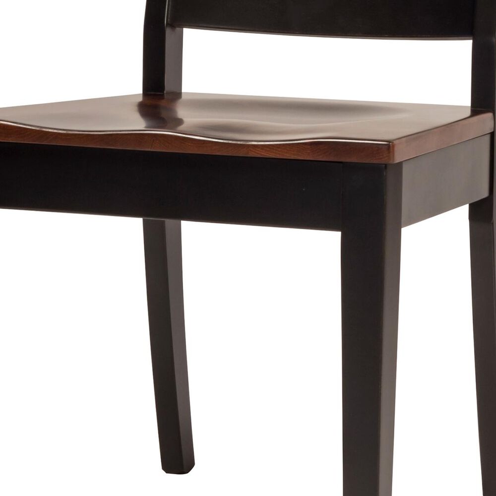 Fleming Furniture Co. Saber Mason Side Chair in Auburn and Onyx