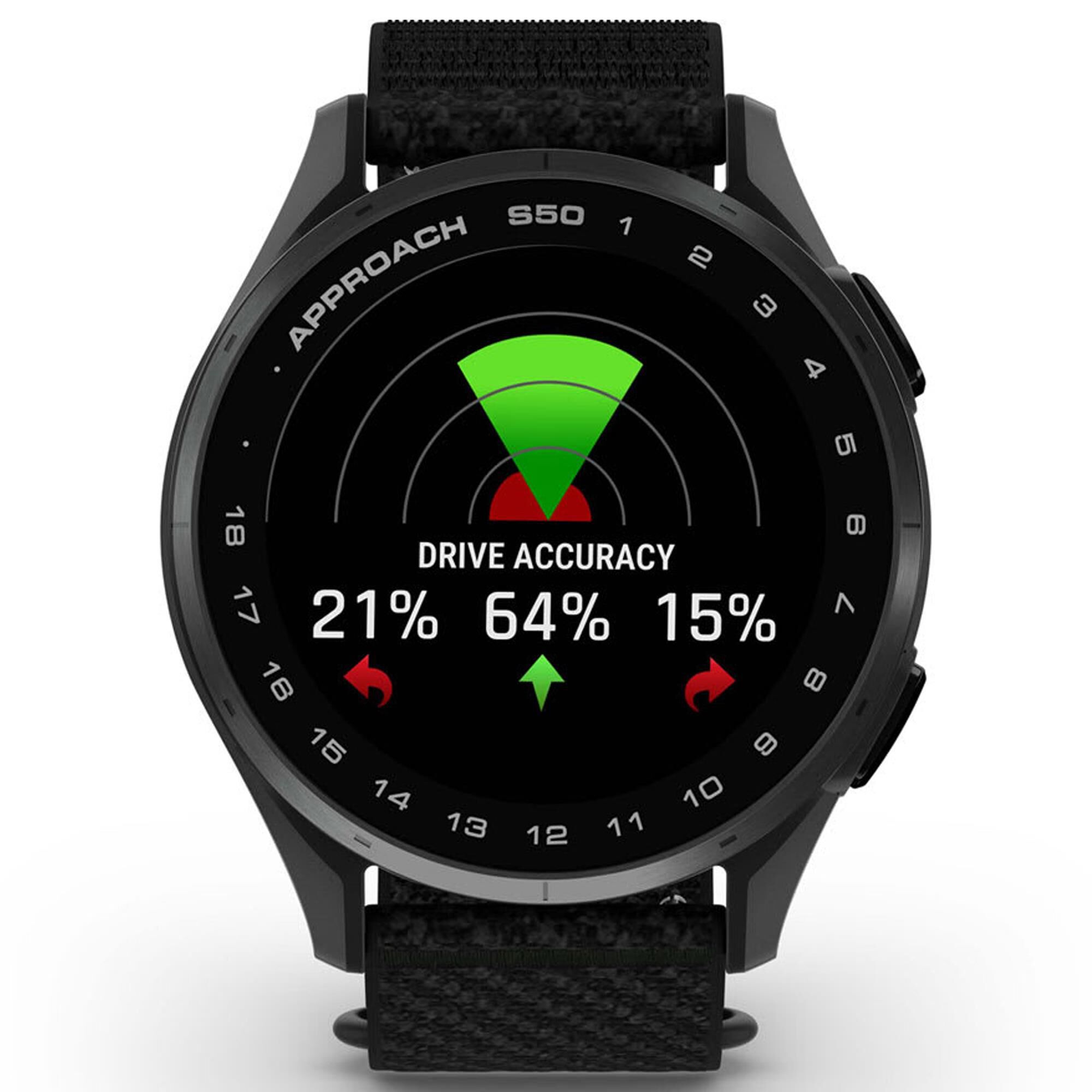 Garmin Approach S50 GPSゴルフウォッチ　ブラック Garmin Approach S50 43mm Golf and Fitness Smartwatch Slate