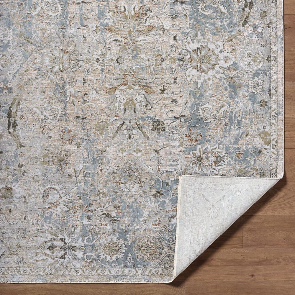 Surya Brunswick Light Gray, Medium Brown, Cream, Mustard, Charcoal and Light Brown 2&#39;7&quot; x 7&#39;3&quot; Runner, , large