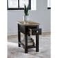 Ashley Drazmine Chairside End Table in Brown and Dark Chocolate, , large