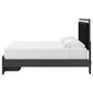 Ashley Zuraleus King Upholstered Storage Bed in Matte Black and Chrome, , large