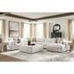 Ashley Ashbourne Estate Oversized Accent Ottoman in Snowstone, , large