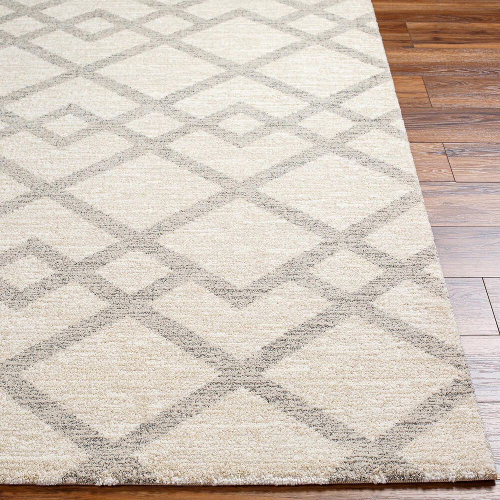 Surya Gavic 2&#39; x 3&#39; Medium Gray, Ivory and Light Beige Area Rug, , large