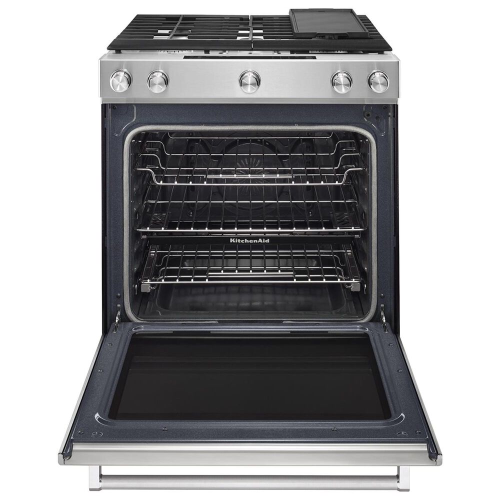 KitchenAid 30" 5Burner Dual Fuel Convection SlideIn Range with Baking