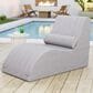 Zuo Modern Luanda Patio Chaise Lounge Chair in Gray, , large