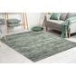 Radici USA Davide Striped 7"10" x 10"6" Green Area Rug, , large