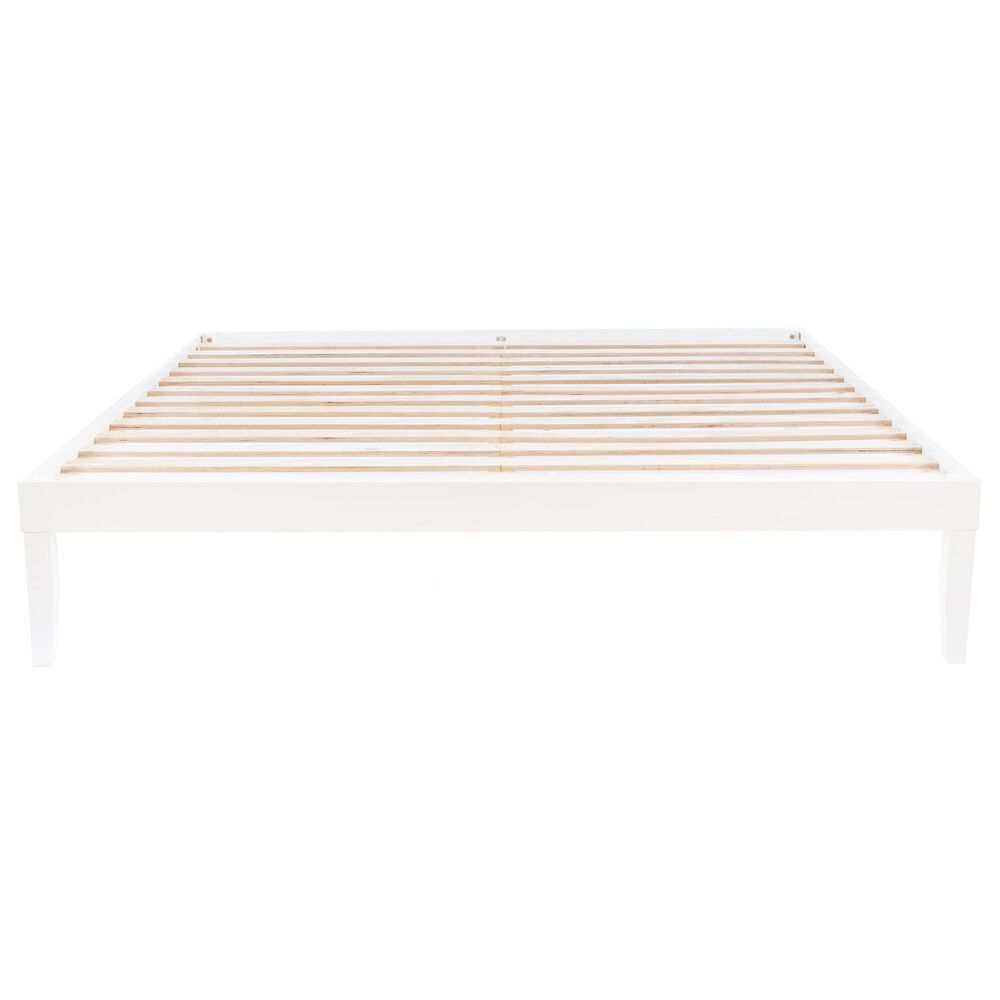 Linon Home Decor Polly King Platform Bed in Bold White, , large