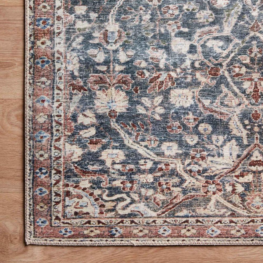 Chris Loves Julia x Loloi Jules 2&#39; x 5&#39; Denim and Spice Area Rug, , large
