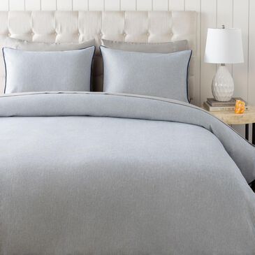 Surya Jessie 3-Piece Queen Duvet Set in Navy and Cream, , large