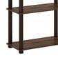 HOMLUX 5-Tier Display Rack in Walnut and Brown, , large