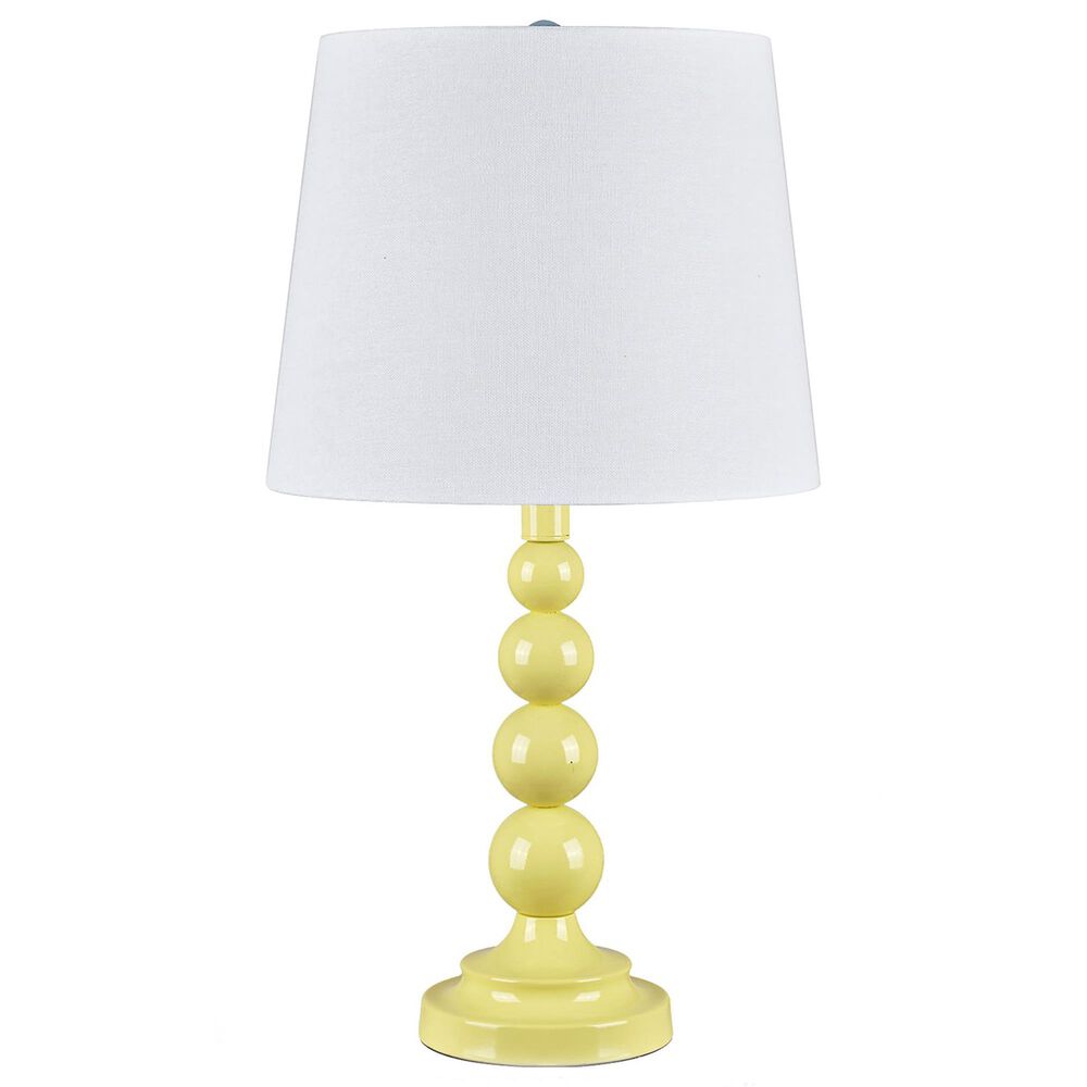 Slatehouse 20.5" Stacked Metal Table Lamp in Yellow, , large