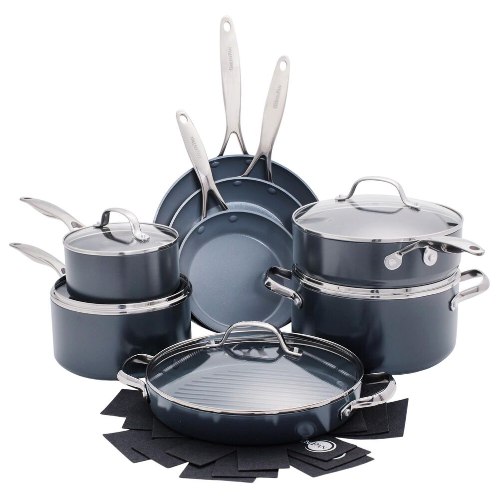 Green Pan Valencia Pro 13-Piece Nonstick Cookware Set in Grey, , large