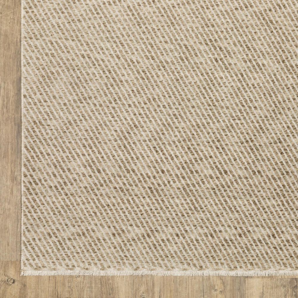 Oriental Weavers Echo Beige and Ivory 2&#39;3&quot; x 7&#39;6&quot; Runner, , large