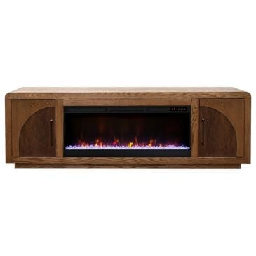 Legends Home Eclipse 82" TV Stand with Fireplace in Bourbon Oak, , large