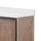 Lexora Home Ziva 80" Double Bathroom Vanity in Rustic Barnwood with 2 cm White Quartz Top and Rectangular Sinks, , large